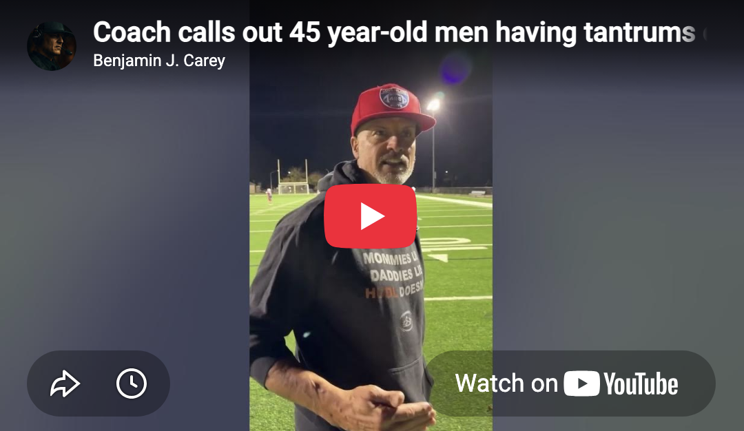 Coach Calls Out 45 Year-Old Men Having Tantrums Over 11 Year-Old Football